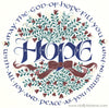 Hope roundel Romans 15 Holly Monroe Calligraphy print