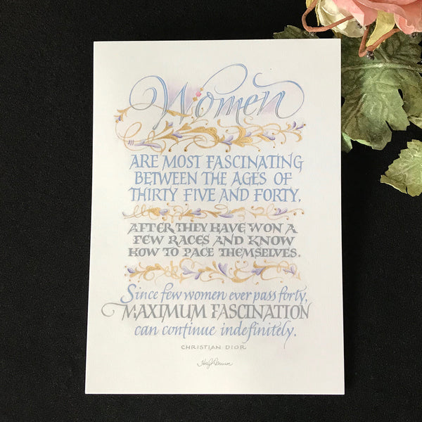 Women Art Most Fascinating - Calligrapher Holly Monroe