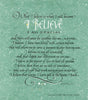 I Believe Calligraphy Print Holly Monroe Calligrapher