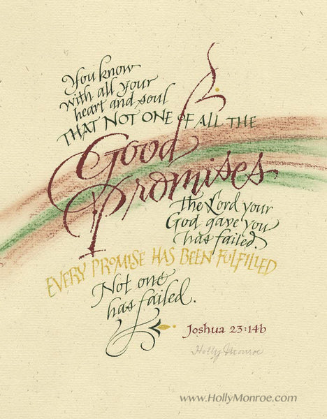 Good Promises | Holly Monroe Calligraphy – Heirloom Artists: Holly Monroe