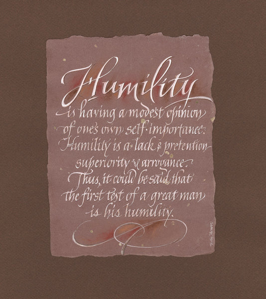 Humility | Holly Monroe Calligraphy – Heirloom Artists: Holly Monroe
