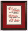 Clifford D Mansley Sr Calligraphy Framed Print God grant me the Serenity Prayer 