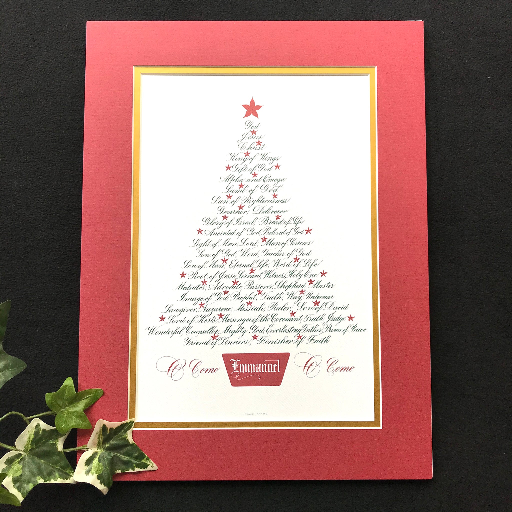 Christmas Tree-Names of Jesus