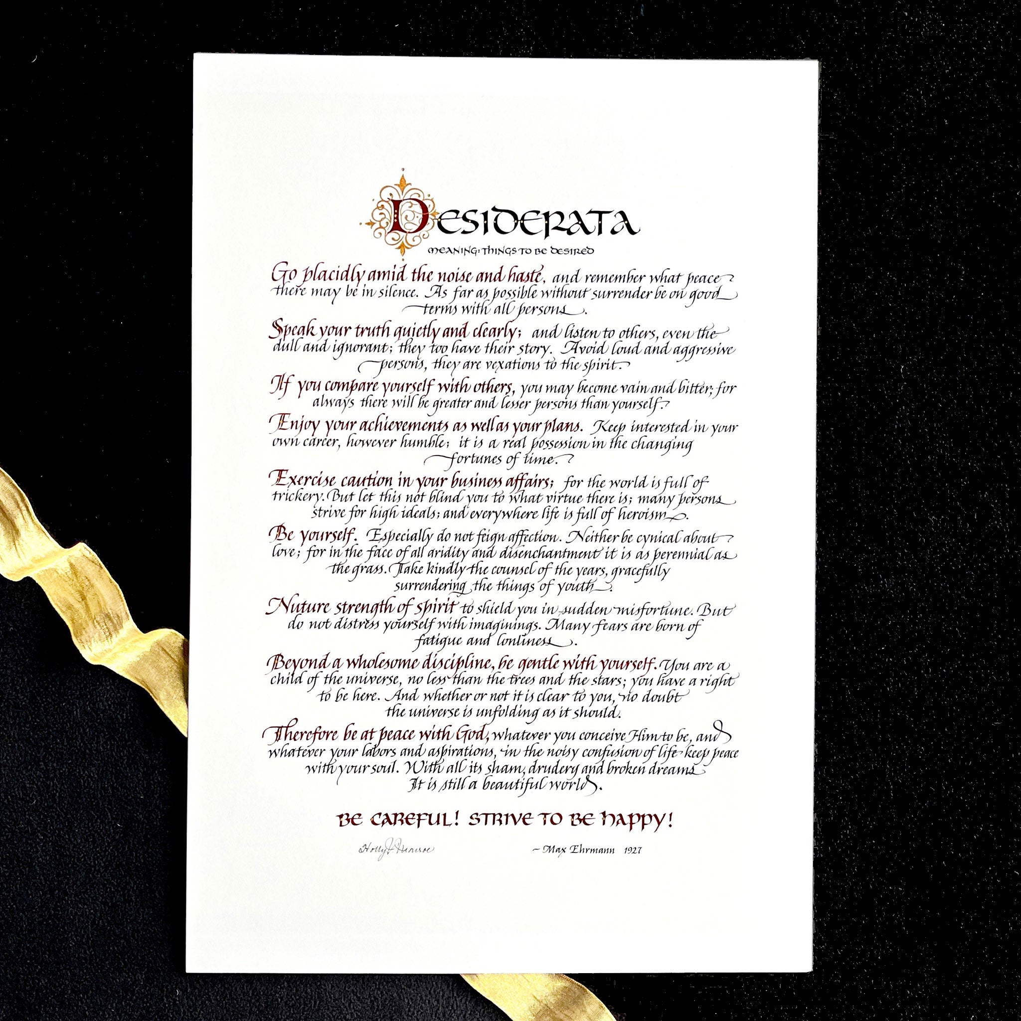 Desiderata