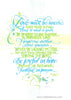 Love Must Be Sincere Romans 12 Holly Monroe Calligraphy Print