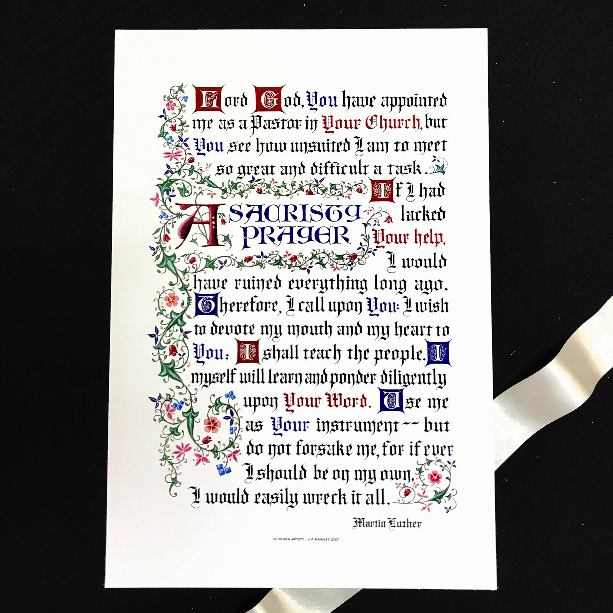 A Sacristy Prayer
