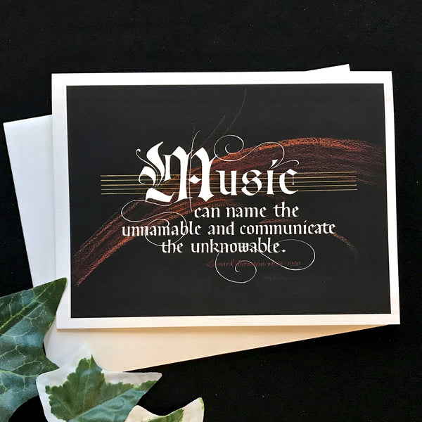 Leonard Bernstein Music quote Holly Monroe Framed artist card